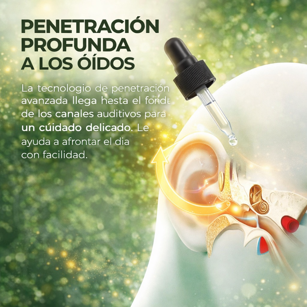 GOTAS PARA EL CUIDADO DE LOS OÍDOS PARA EL DOLOR Y ZUMBIDOS